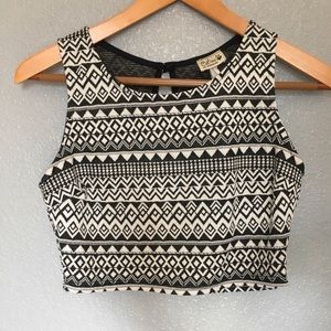 Cute Girls L (fits adult XS) sleeveless crop top